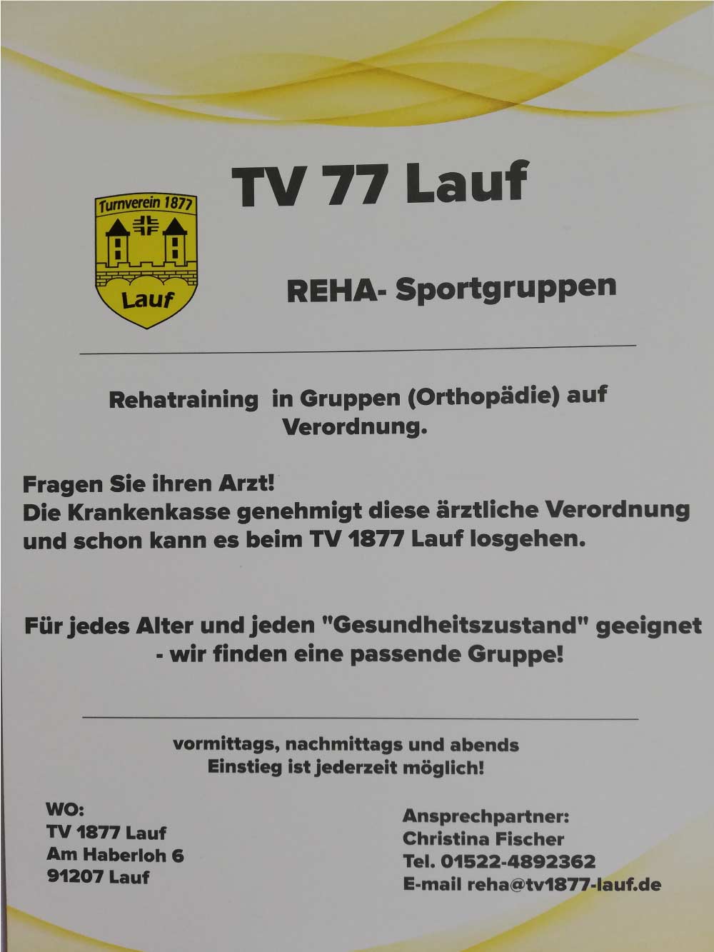 Flyer-Reha