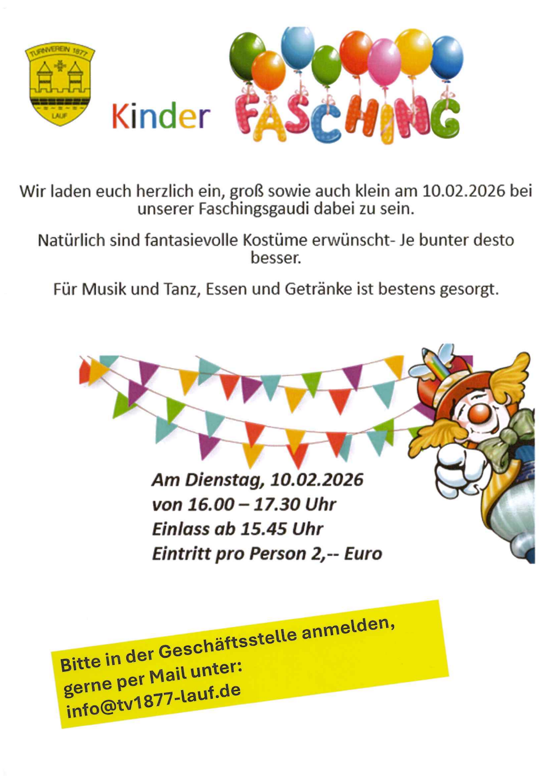 Kinderfasching 2026